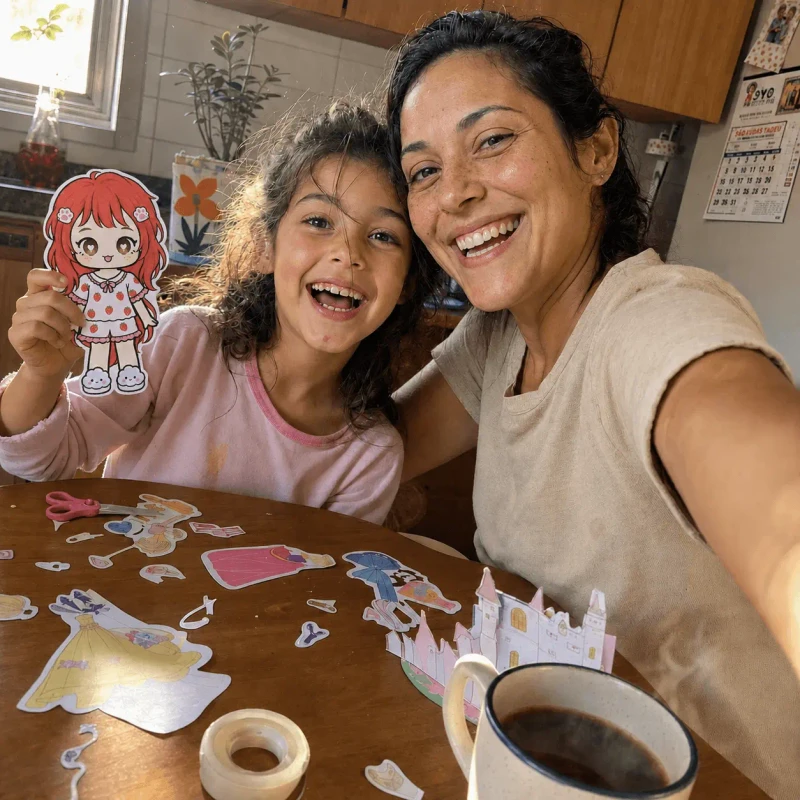 Mãe e filha brincando 1